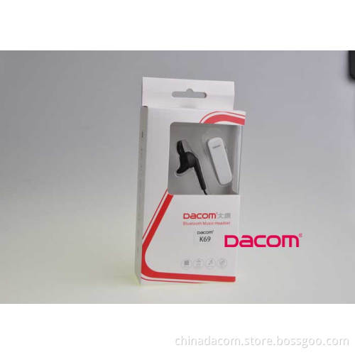 DACOM K69 Wireless Stereo V3.0 Bluetooth Headset Earphone for iPhone, iPad, Nokia, HTC, Samsung and Notebook